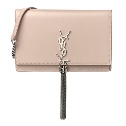 Saint Laurent Smooth Calfskin Classic Monogram Kate Tassel Chain Wallet Nude Powder 1 of 21