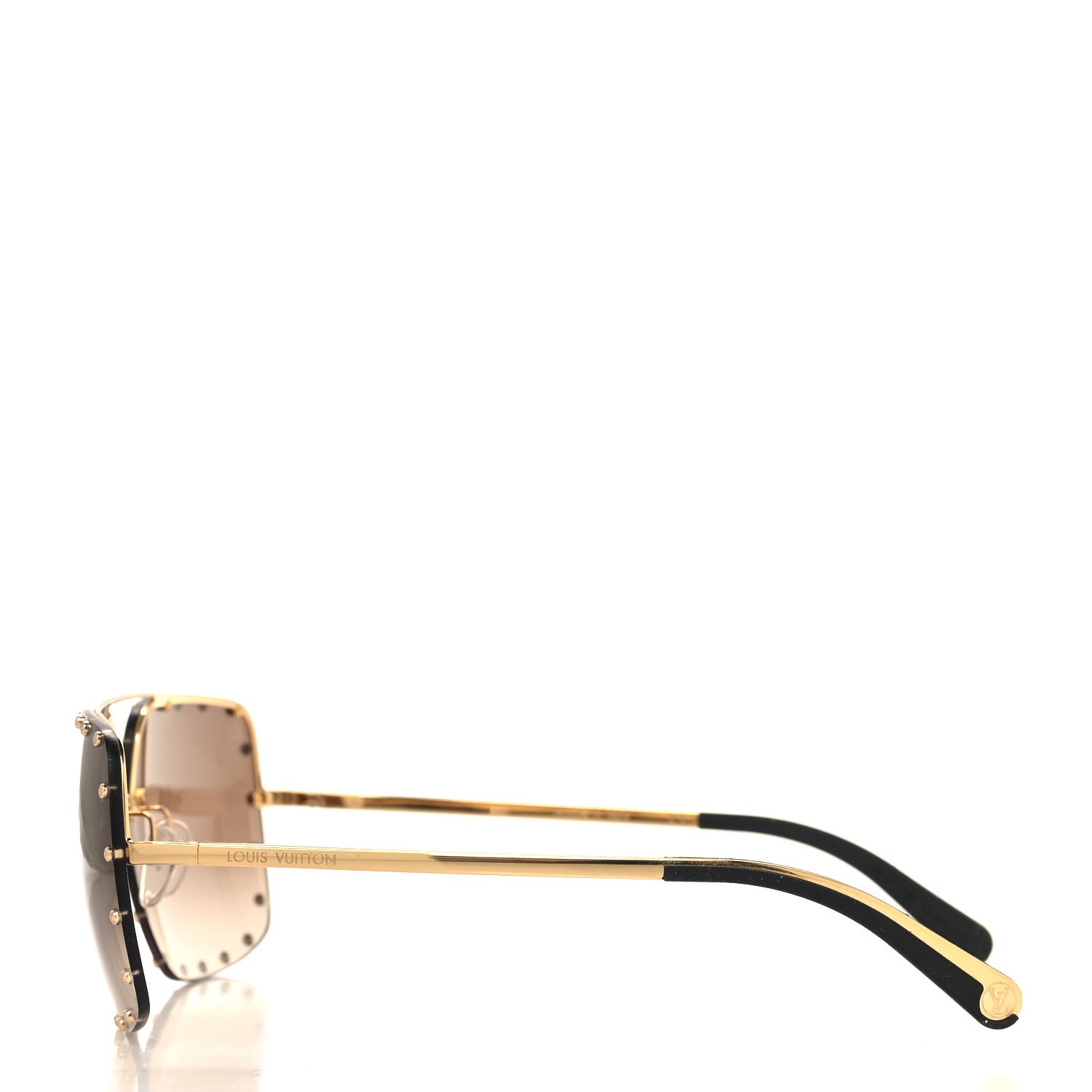 Louis Vuitton The Party Square Gradient Sunglasses Z2353W Brown 3 of 7