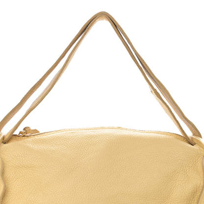 Bottega Veneta Cervo Deerkskin Shoulder Bag Light Yellow 8 of 13