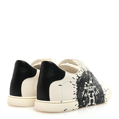 Hermes Swift Peinture Fraiche Womens Quicker Sneakers 37 White Black 4 of 7