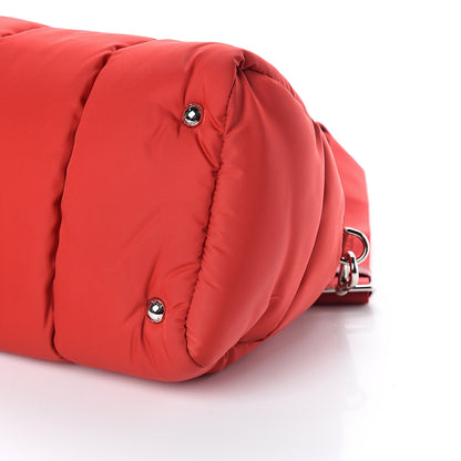 Prada Tessuto Nylon Bomber Dome Satchel Red 8 of 8