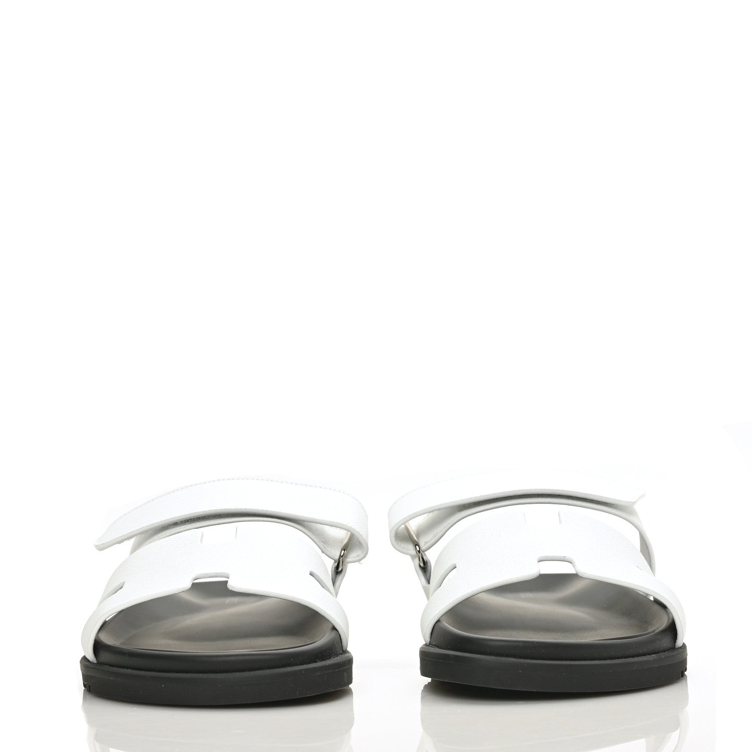 Hermes Epsom Womens Chypre Sandals 40 White 2 of 9