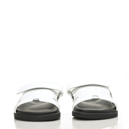 Hermes Epsom Womens Chypre Sandals 40 White 2 of 9