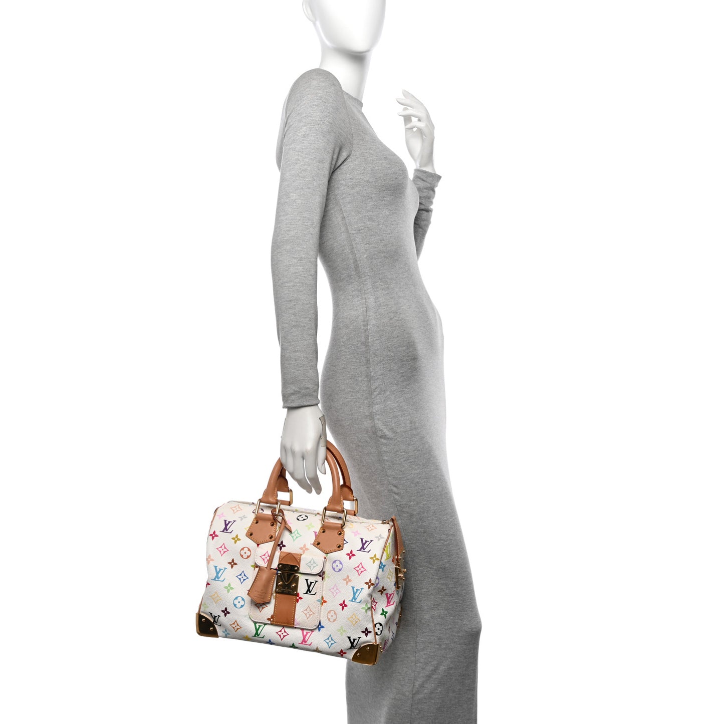 Monogram Multicolor Speedy 30 White