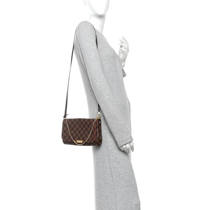 Louis Vuitton Damier Ebene Favorite MM 2 of 12