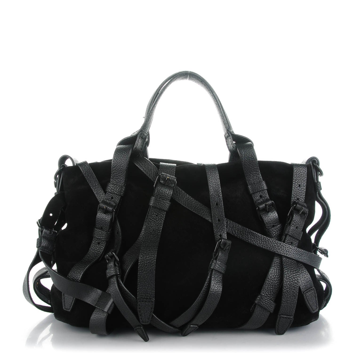 Alexander Wang Suede Kirsten Satchel Black 1 of 7