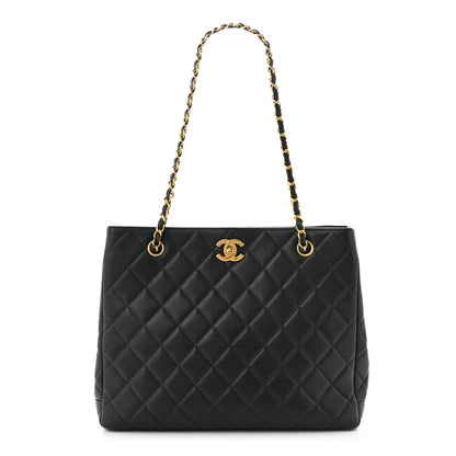 Chanel Caviar Quilted Shopper Tote Black 1 of 11