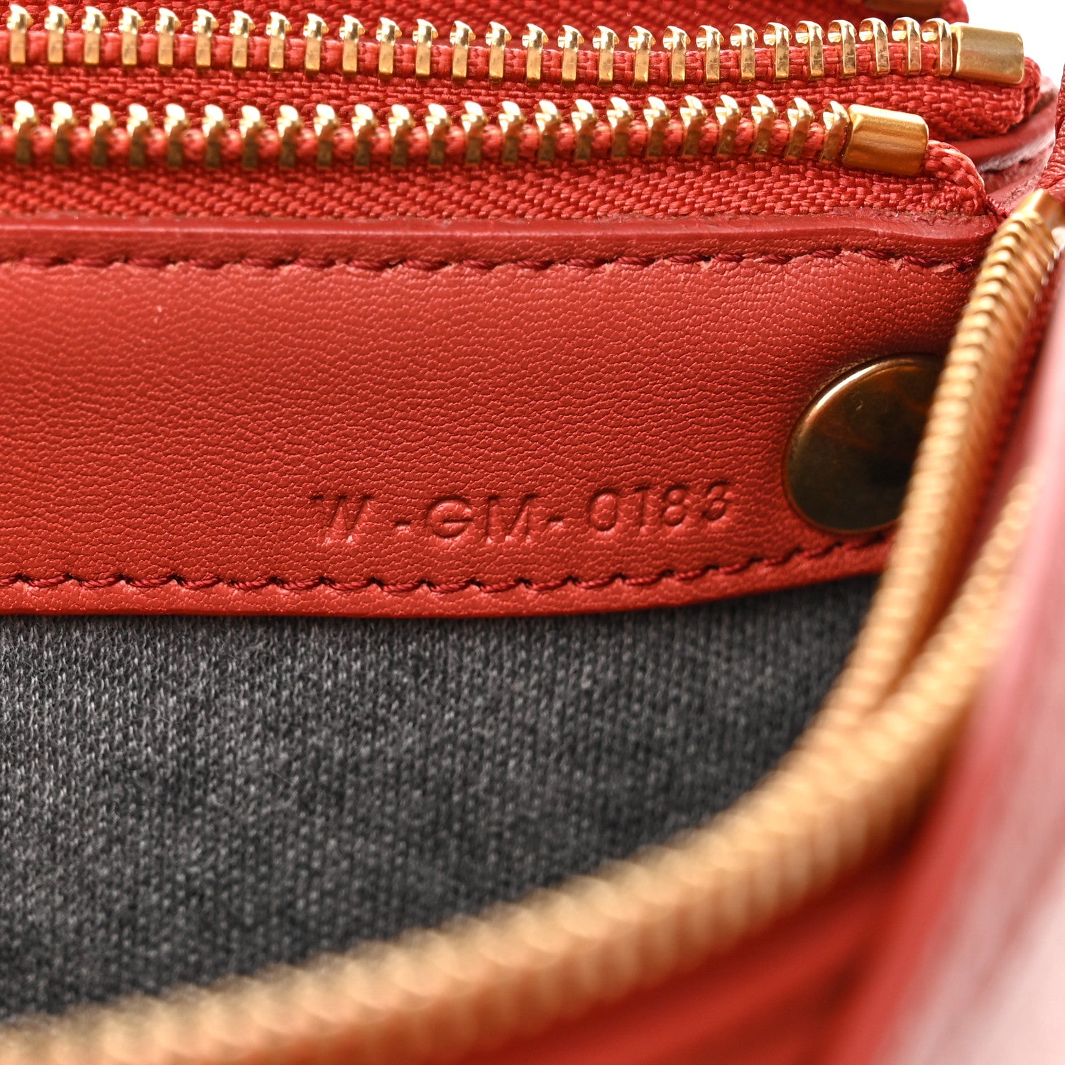 Celine Lambskin Large Trio Crossbody Bag Copper 9 of 14
