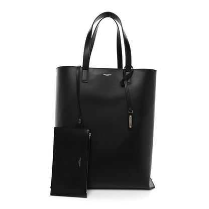 Saint Laurent Calfskin Medium Shopper Tote Black 3 of 13
