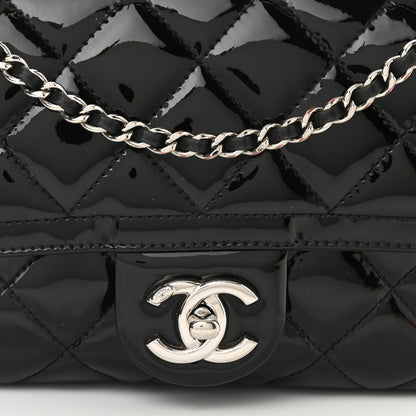 Chanel Patent Quilted Small Coco Shine Flap Black 8 of 11