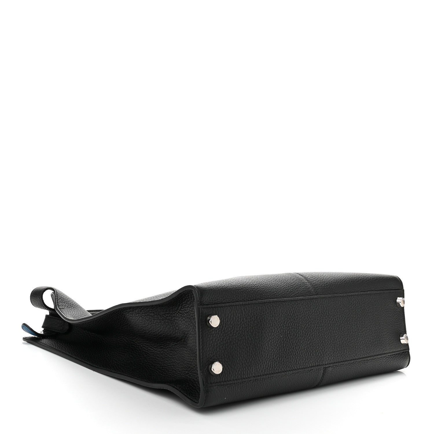 Fendi Cuoio Romano Glazed Fabric FF 1974 Peekaboo X-Lite Fit Black 4 of 9