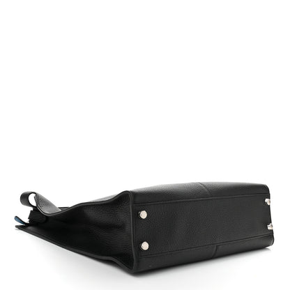 Fendi Cuoio Romano Glazed Fabric FF 1974 Peekaboo X-Lite Fit Black 4 of 9