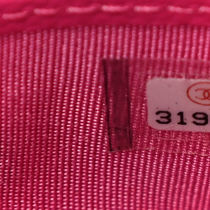 Chanel Caviar Quilted Card Holder Pink 8 of 12