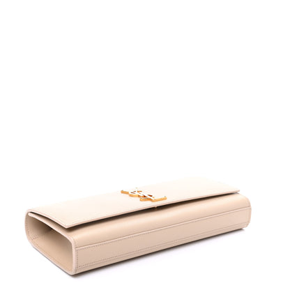 Saint Laurent Grain De Poudre Classic Monogram Cassandre Clutch Nude 4 of 8