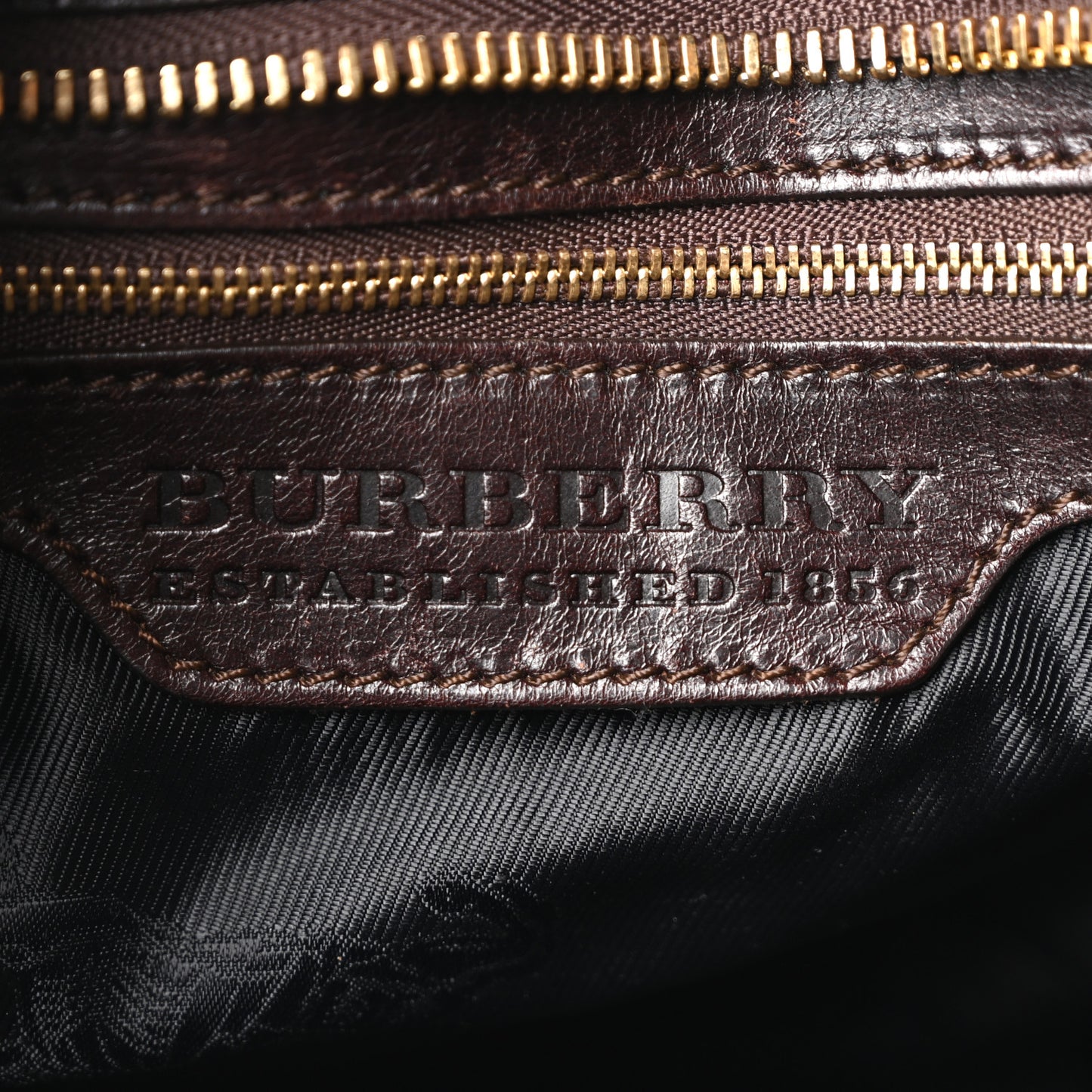 Calfskin Metal Stitch Lowry Chocolate Brown