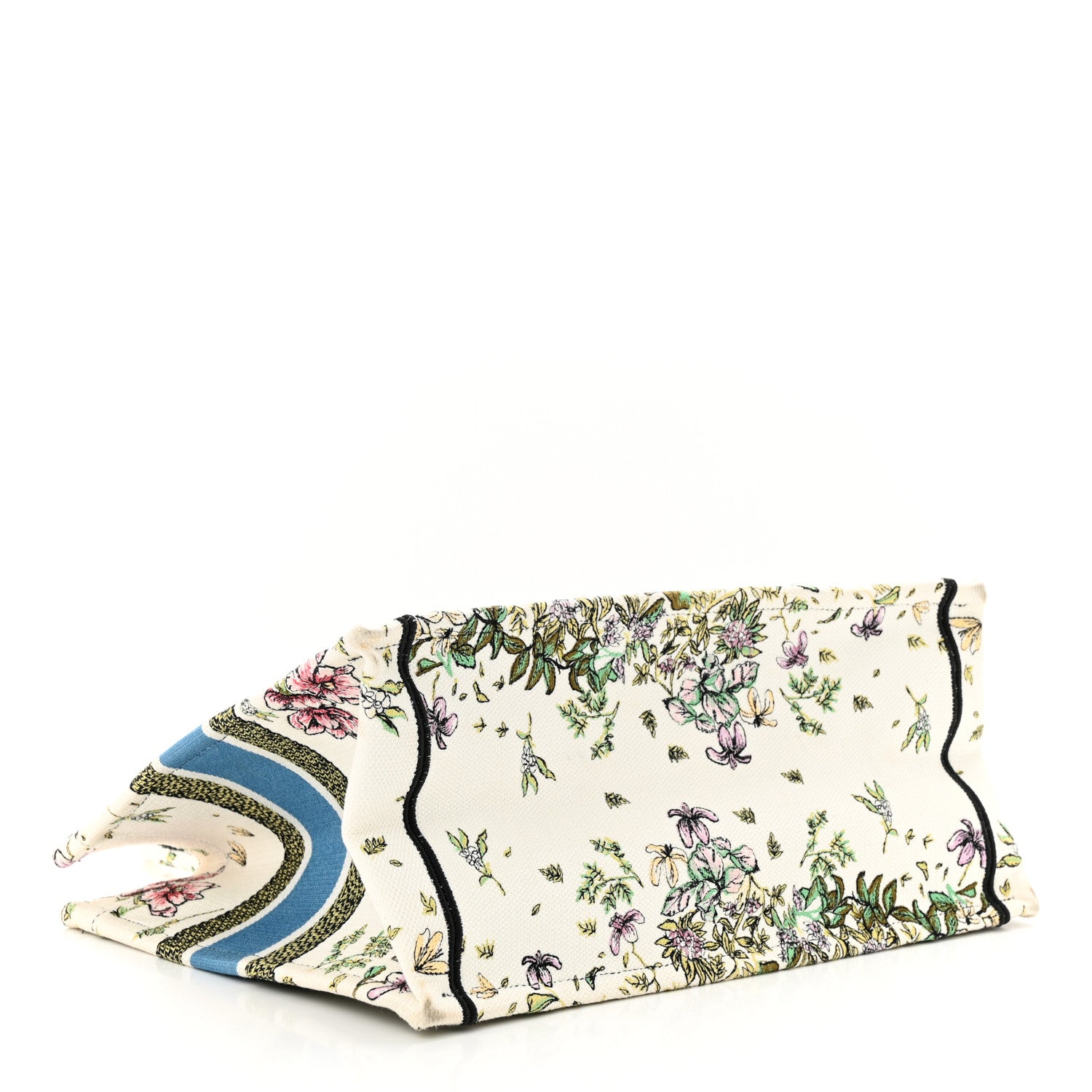 Christian Dior CHRISTIAN DIOR Canvas Embroidered Medium D-Constellation Book Tote Latte Multicolor 4 of 11