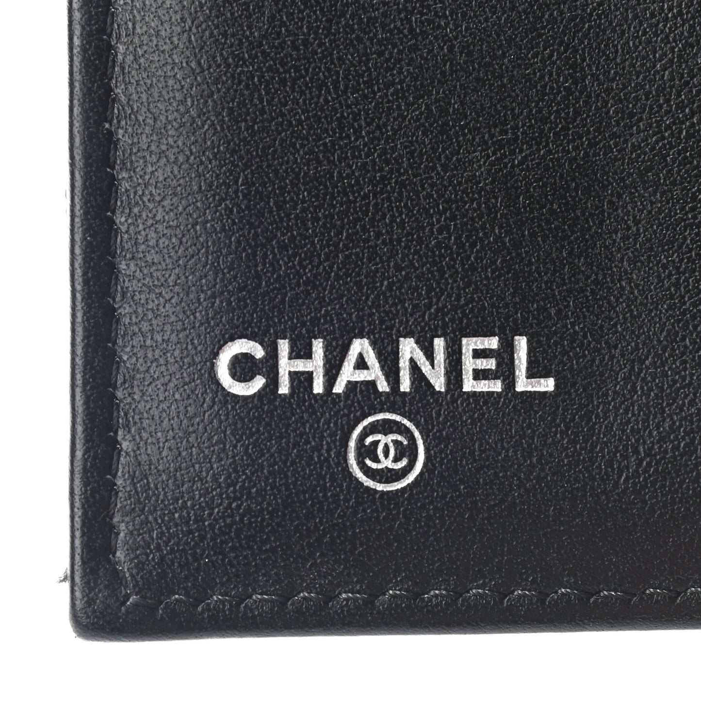 Caviar Quilted Compact Boy Wallet Black