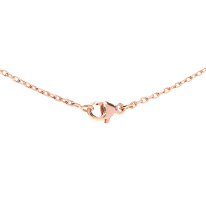 Hermes Lacquered Rose Gold Mini Pop H Pendant Necklace Marron Glace 5 of 8