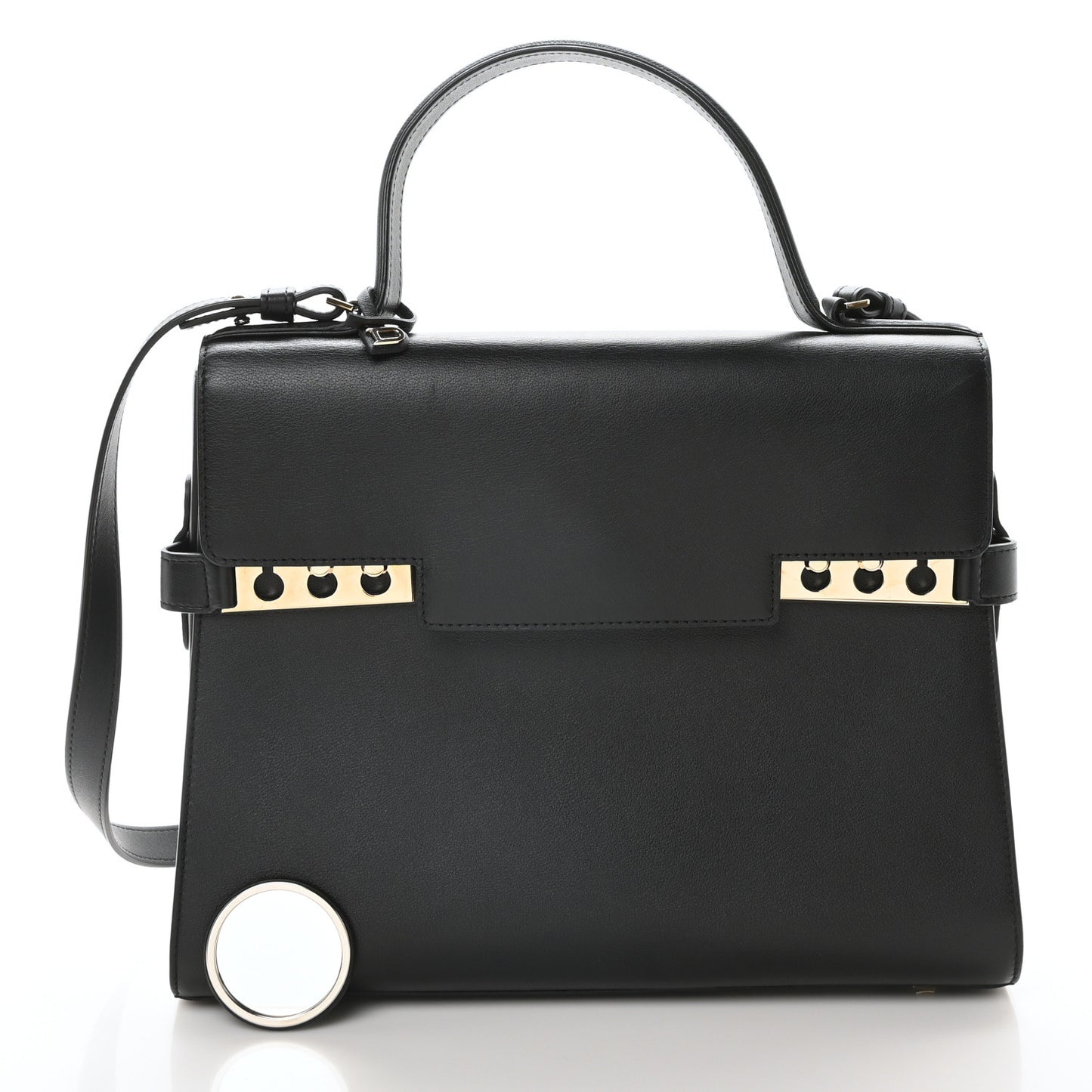 Smooth Calfskin GM Tempete Satchel Black