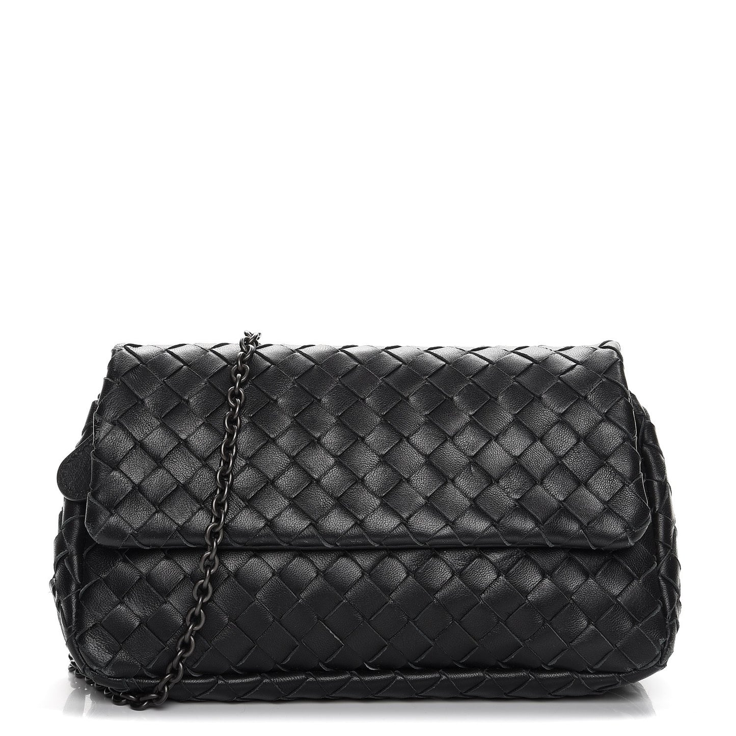 Nappa Intrecciato Mini Messenger Bag Nero Black