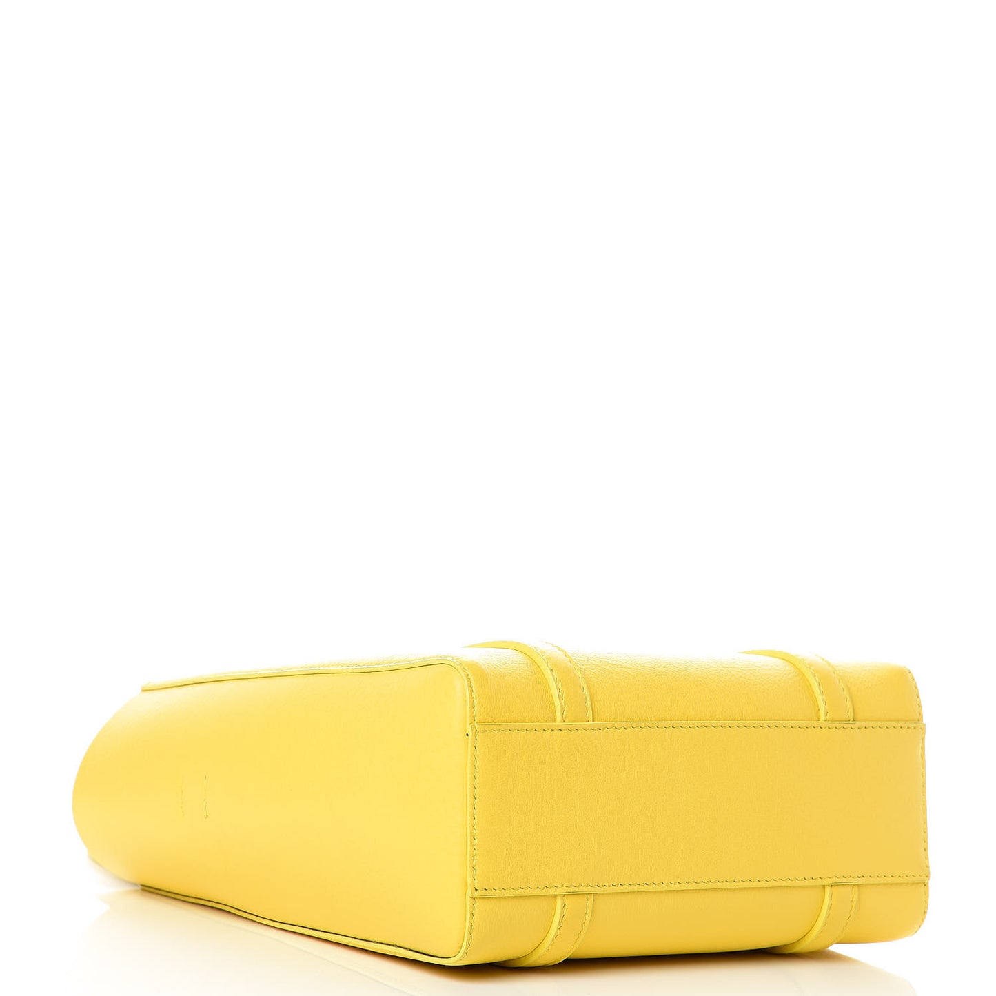 Smooth Calfskin Logo XXS Everyday Tote Jaune Soleil Black
