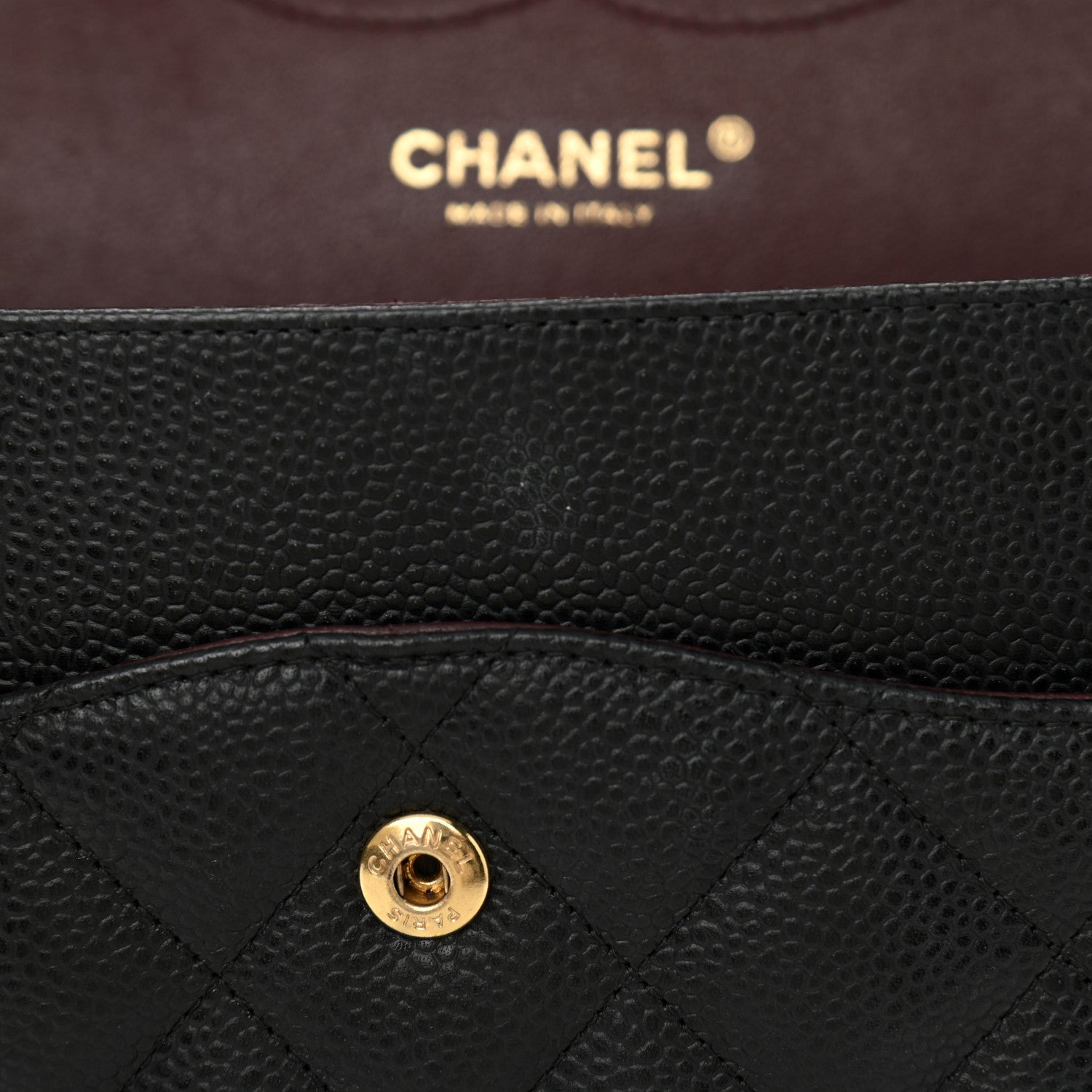 Chanel Caviar Quilted Jumbo Double Flap Black 15 of 16