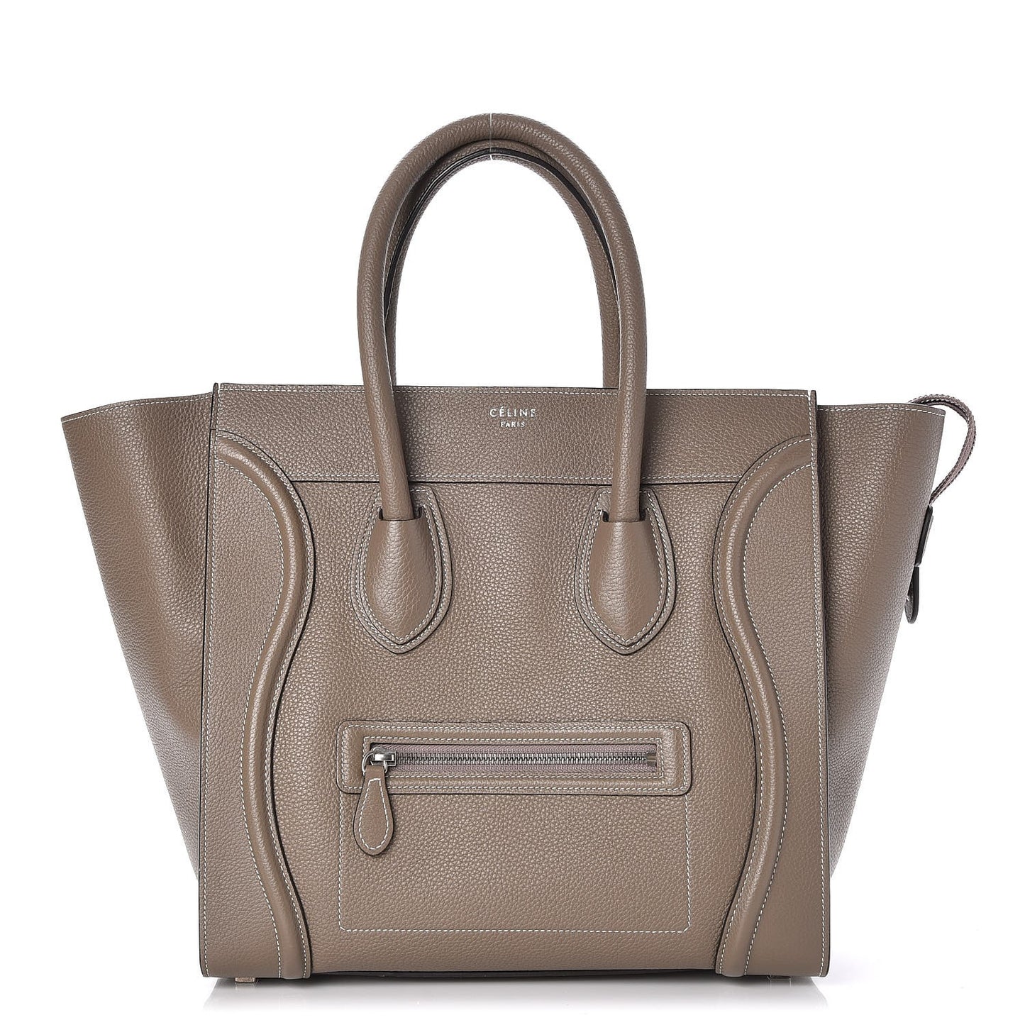 Drummed Calfskin Mini Luggage Souris