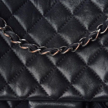 Chanel Calfskin Quilted Large Urban Spirit Backpack Navy 11 of 12
