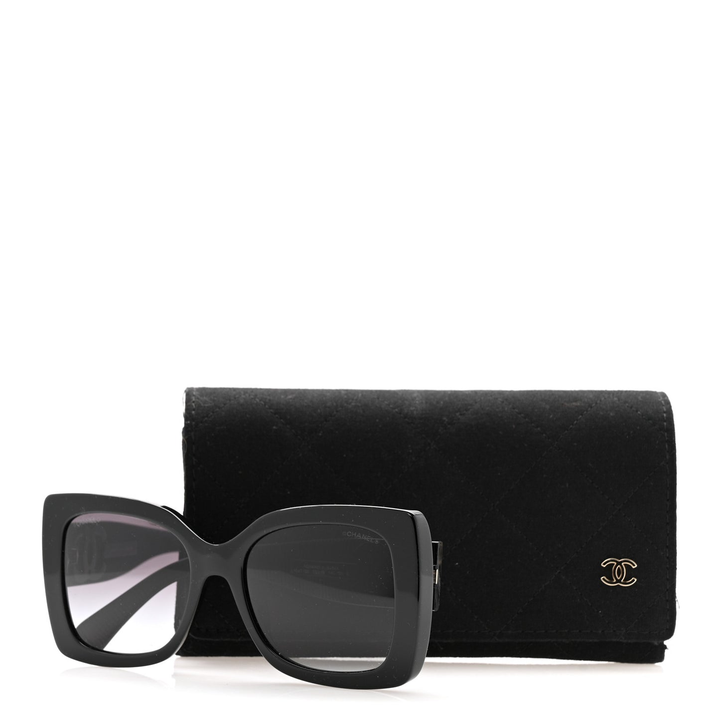 Square Polarized CC Sunglasses 5494-A Black