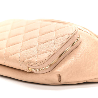 Chanel Caviar Quilted Business Affinity Waist Belt Bag Beige 10 of 11