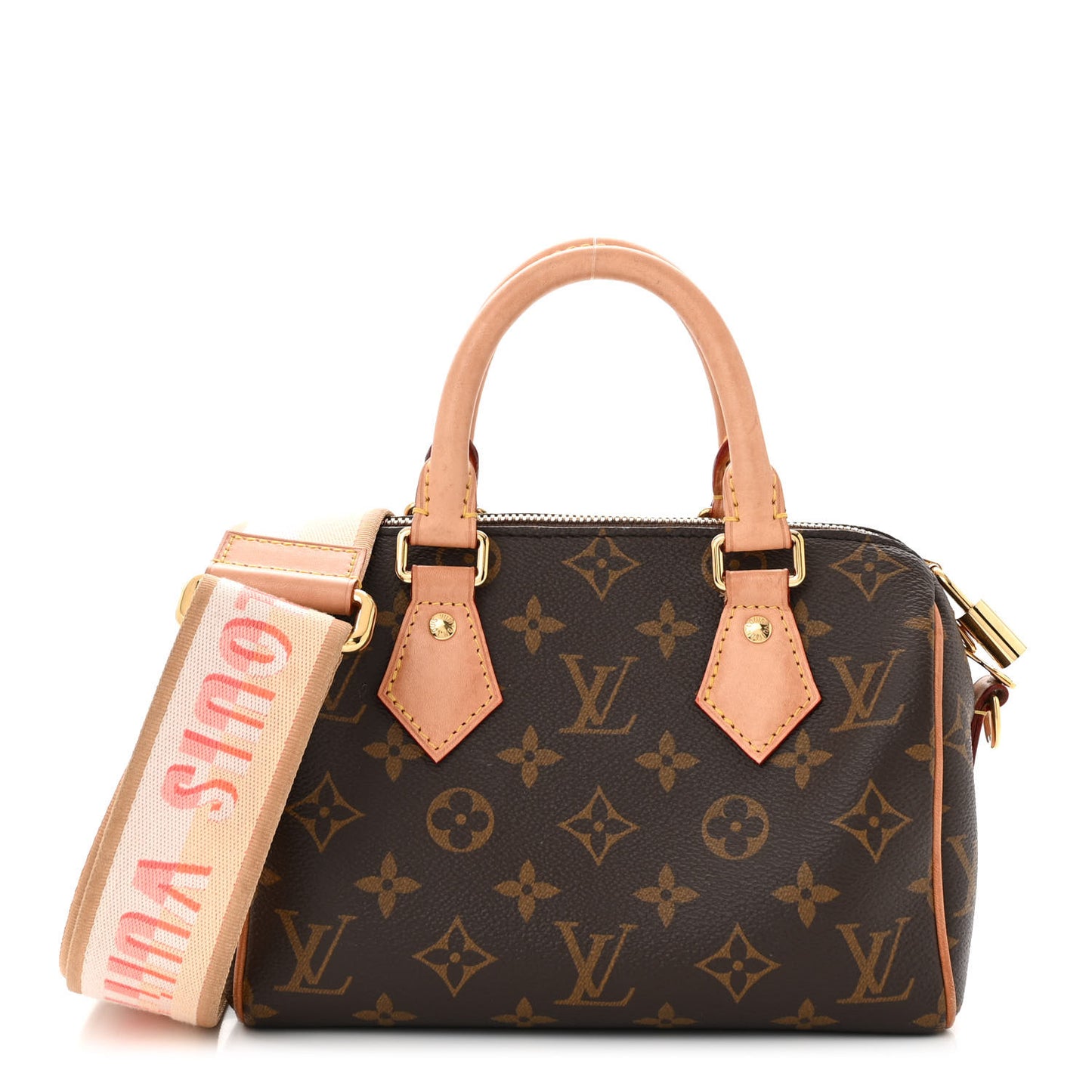 Monogram Speedy Bandouliere 20 Pink Orange
