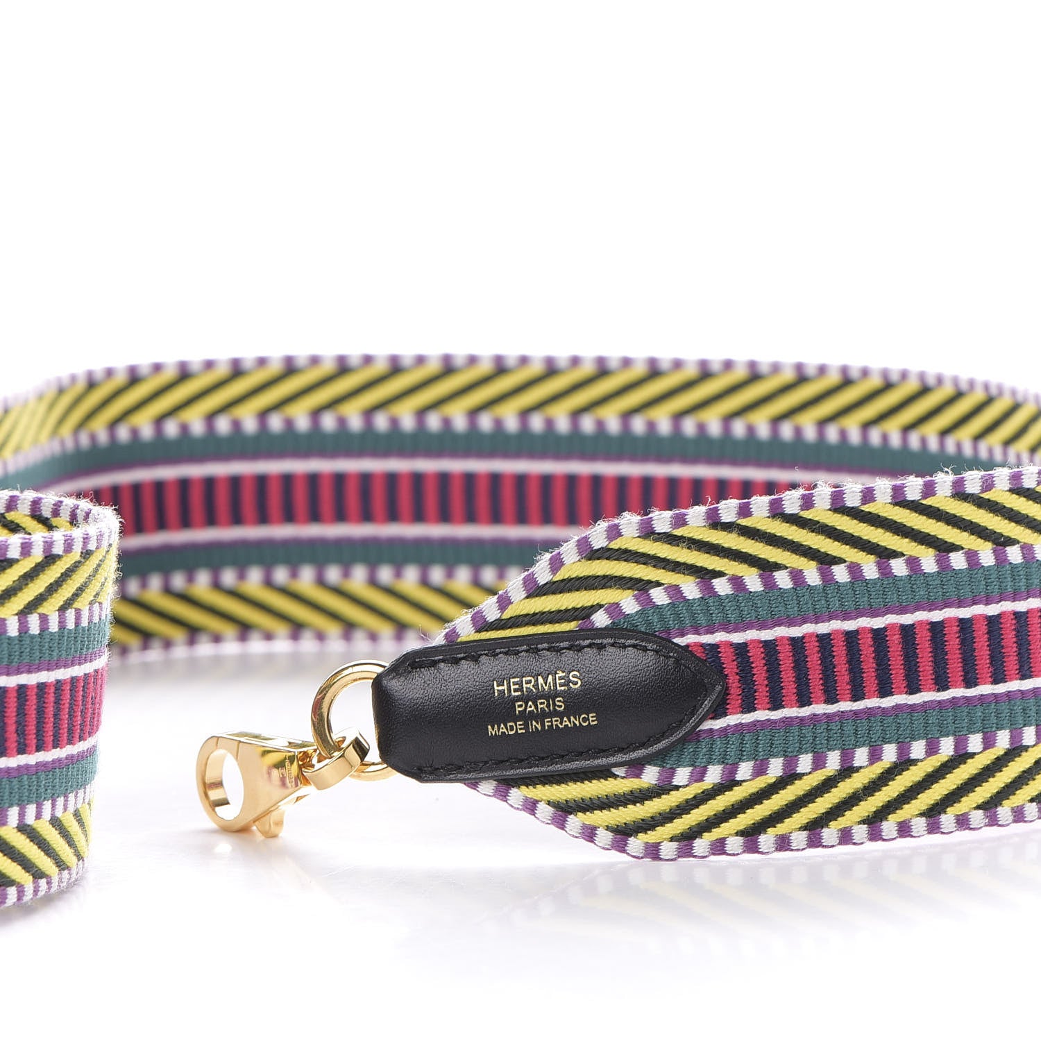 Hermes Toile Swift 50mm Sangle Cavale Shoulder Strap Multicolor Black 4 of 4