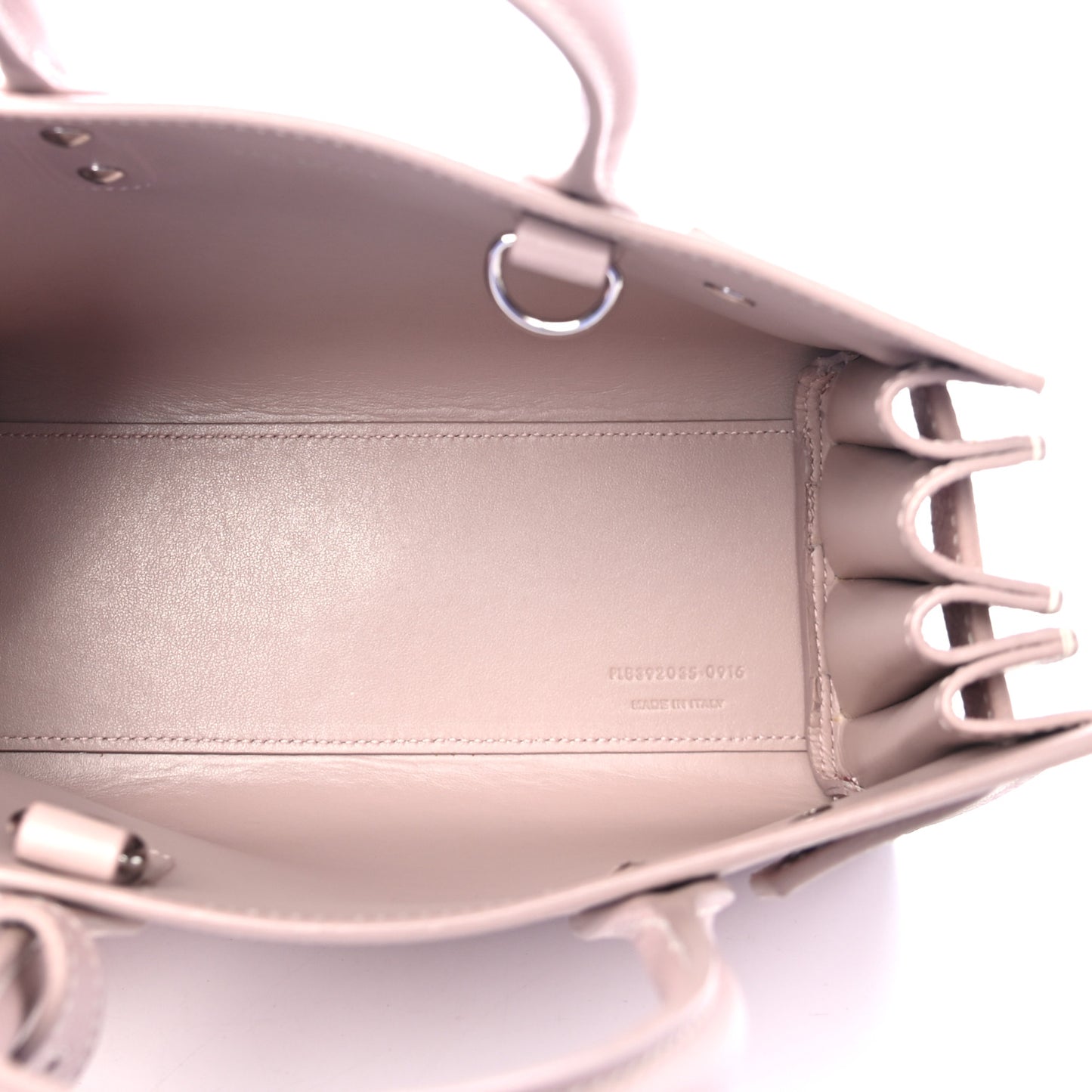 Grained Calfskin Nano Sac De Jour Antique Rose