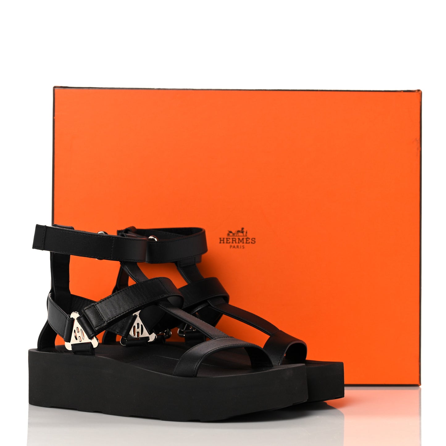 Calfskin Womens Enid Sandals 36 Black