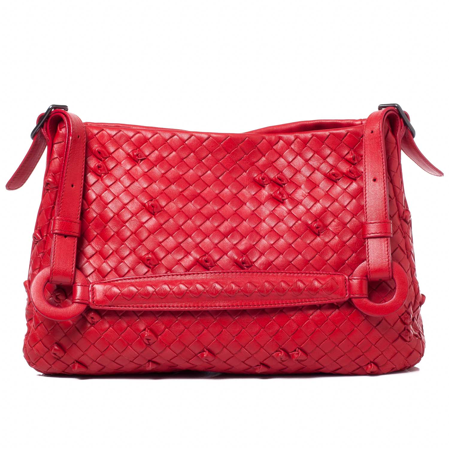 Bottega Veneta Nappa Intrecciato Naruto Knot Shoulder Bag 1 of 10