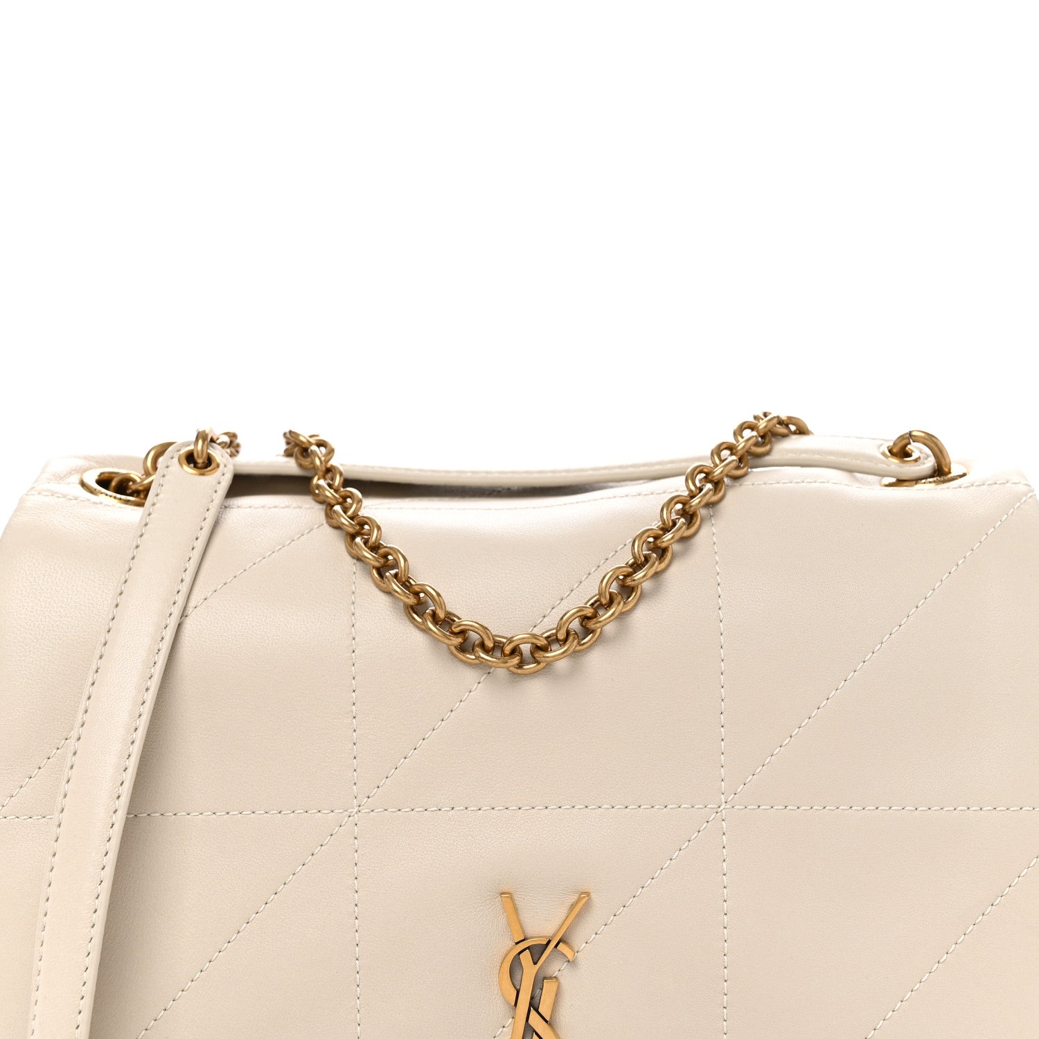 Saint Laurent Lambskin Matelasse Monogram Small Jamie 4.3 Crema Soft 8 of 10