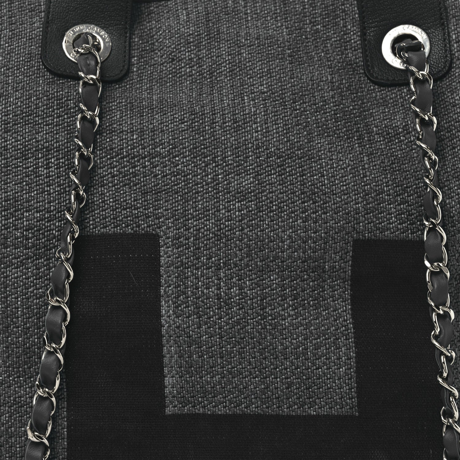 Chanel Canvas Large Maxi Shopping Tote Dark Blue 8 of 10