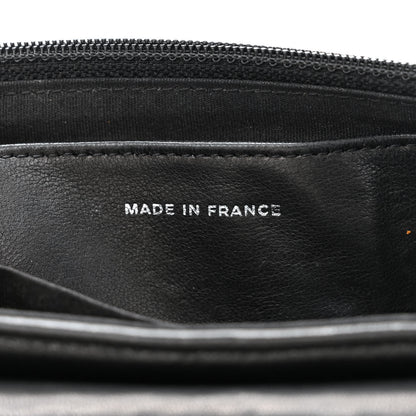 Chanel Lambskin Half Moon Wallet On Chain WOC Black 7 of 11