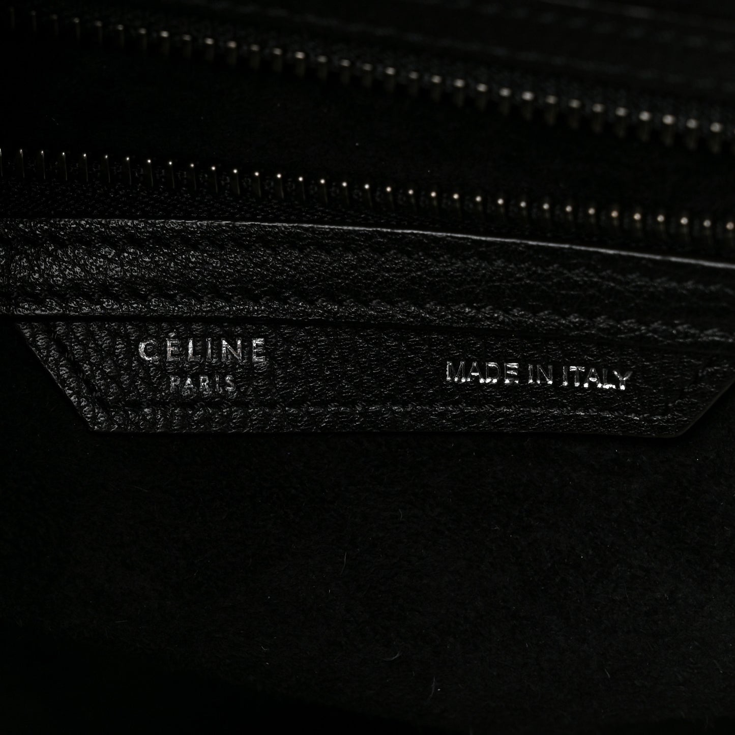 Drummed Calfskin Mini Luggage Black