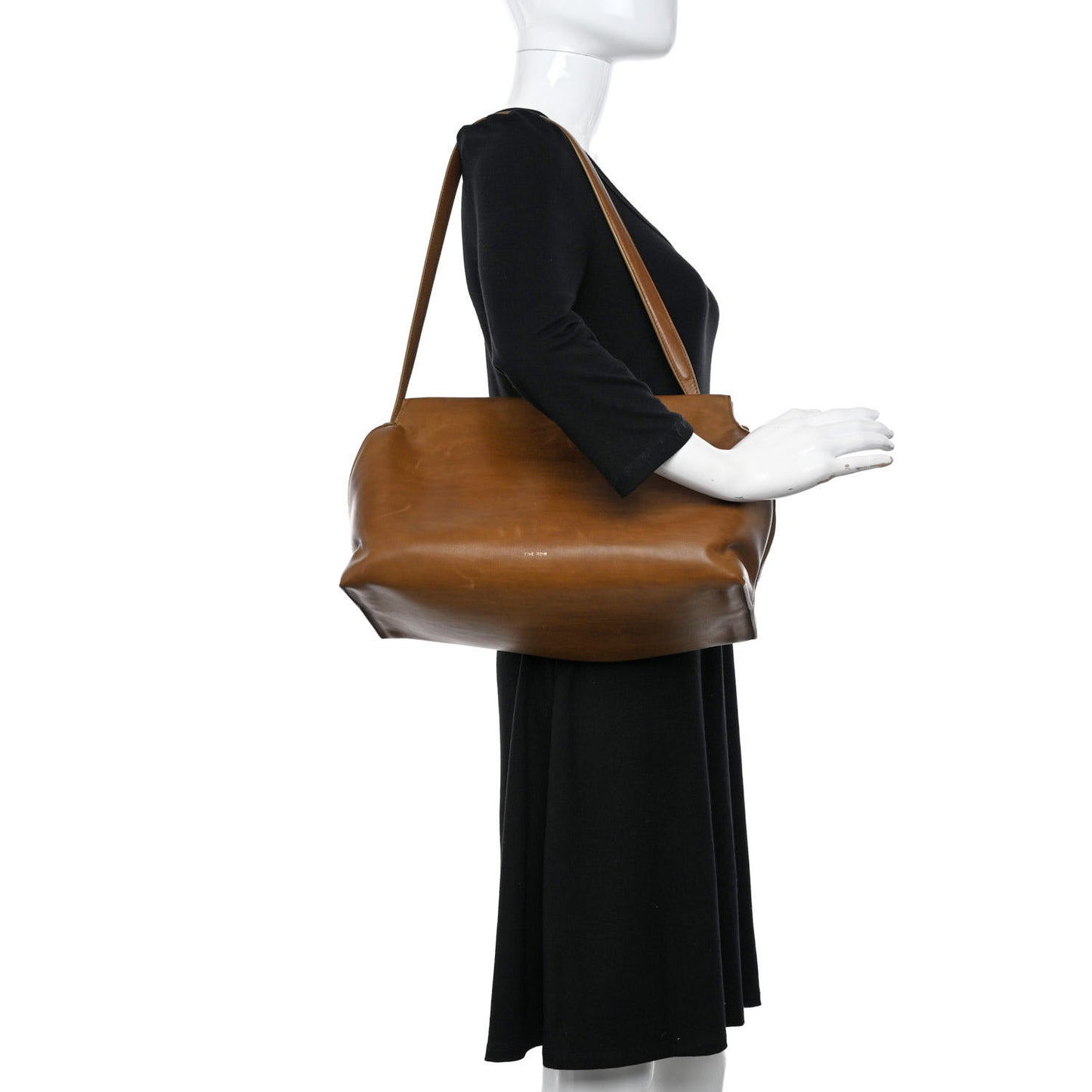 Saddle Calfskin Sienna Shoulder Bag Camel