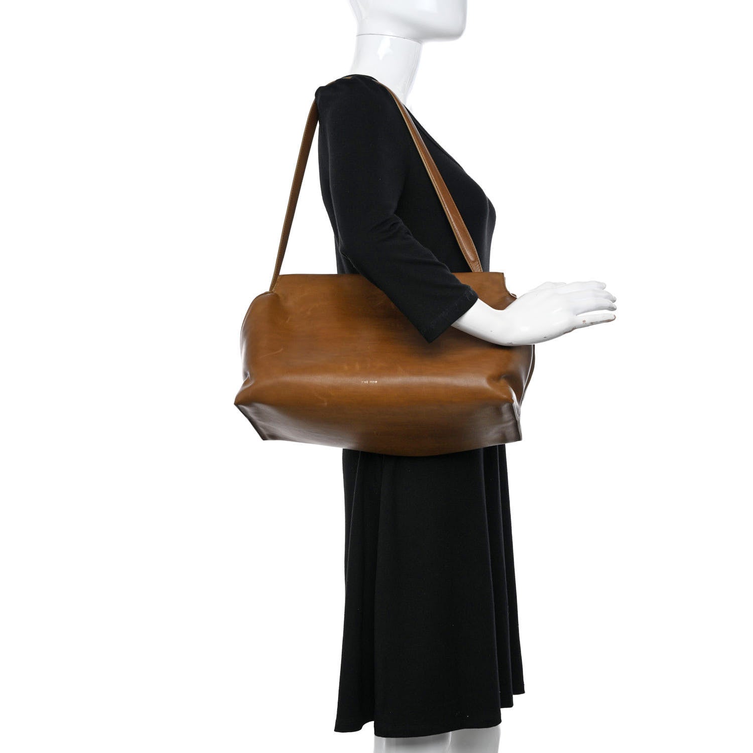 The Row Saddle Calfskin Sienna Shoulder Bag Camel 2 of 17