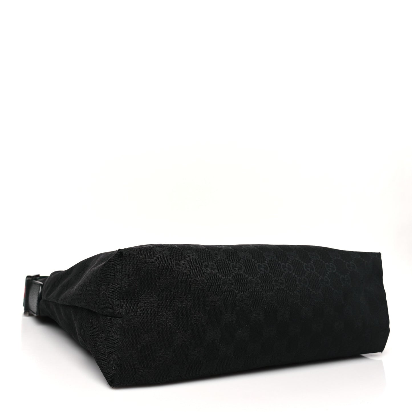 Monogram Web Medium Flat Messenger Bag Black