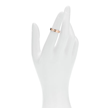 Cartier 18K Pink Gold Diamond 4mm LOVE Wedding Band Ring 48 4.5 2 of 5