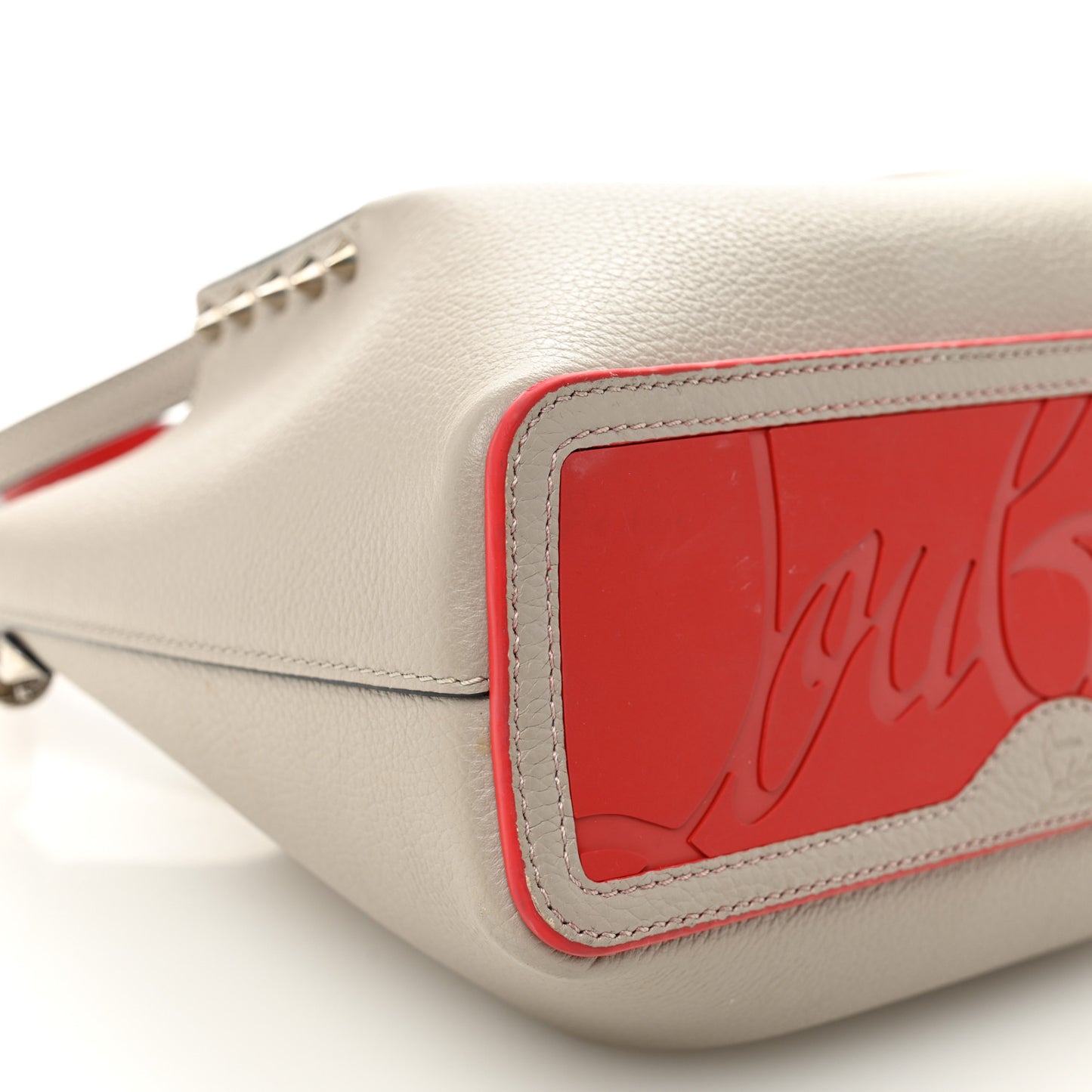 Calfskin Empire Spiked Mini Cabarock Shopper Tote Sasso