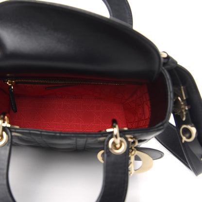 Christian Dior Lambskin Cannage Small My ABCDior Lady Dior Black 5 of 10
