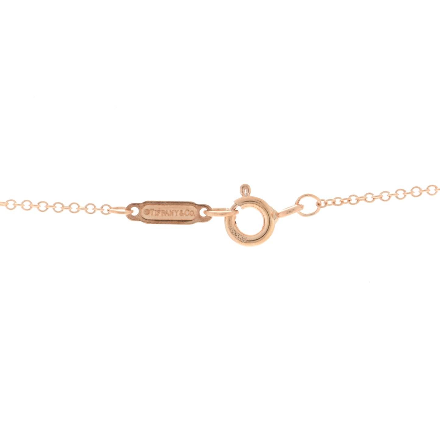 18K Rose Gold Ruby Atlas Pierced Key Pendant Necklace