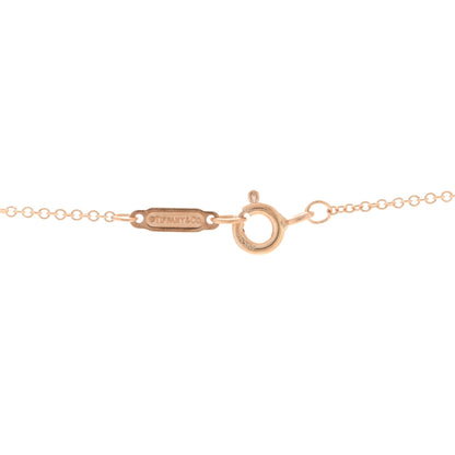 Tiffany 18K Rose Gold Ruby Atlas Pierced Key Pendant Necklace 3 of 4