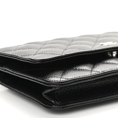 Chanel Caviar Quilted Wallet On Chain WOC Black 9 of 10