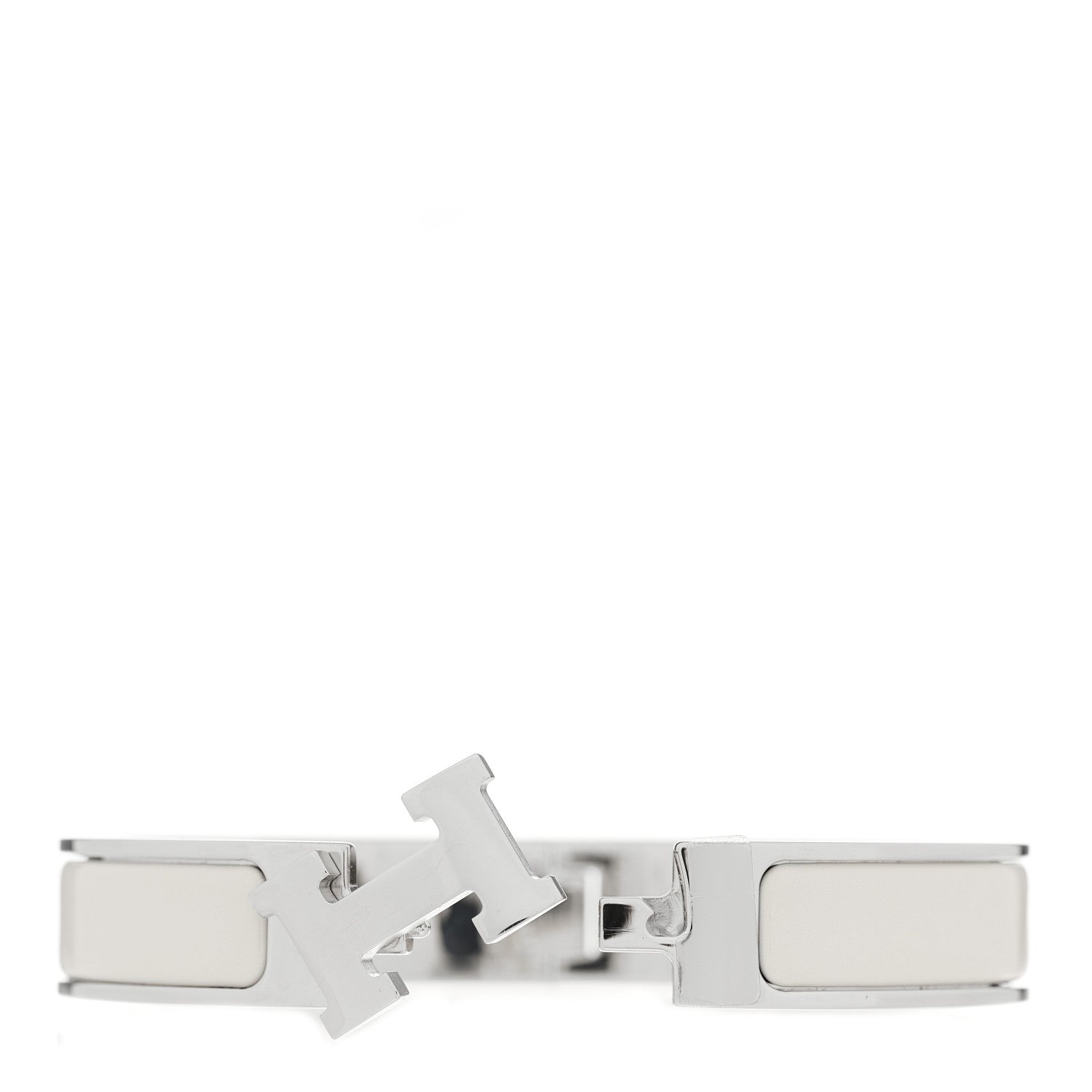 Hermes Enamel Narrow Clic Clac H Bracelet PM White 4 of 4