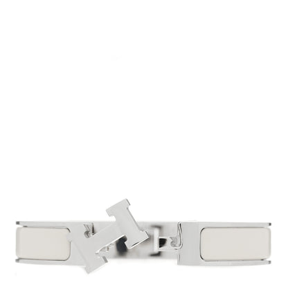 Hermes Enamel Narrow Clic Clac H Bracelet PM White 4 of 4